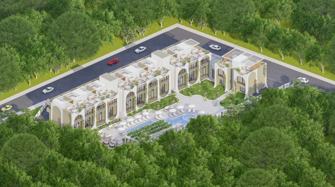 Aqua Garden – 1 + 1 Loft Apartment – Rental Guarantee 7% , Esentepe, Northern Cyprus