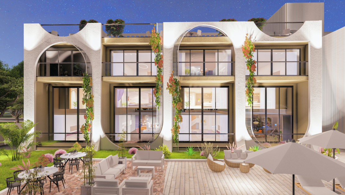 Aqua Garden – 1 + 1 Loft Apartment – Rental Guarantee 7% , Esentepe, Northern Cyprus