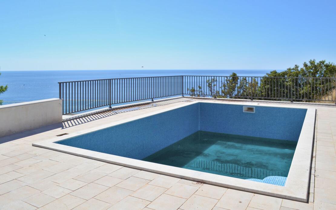 A 270 m2 seaside villa in Budva, nearing completion, is for sale.