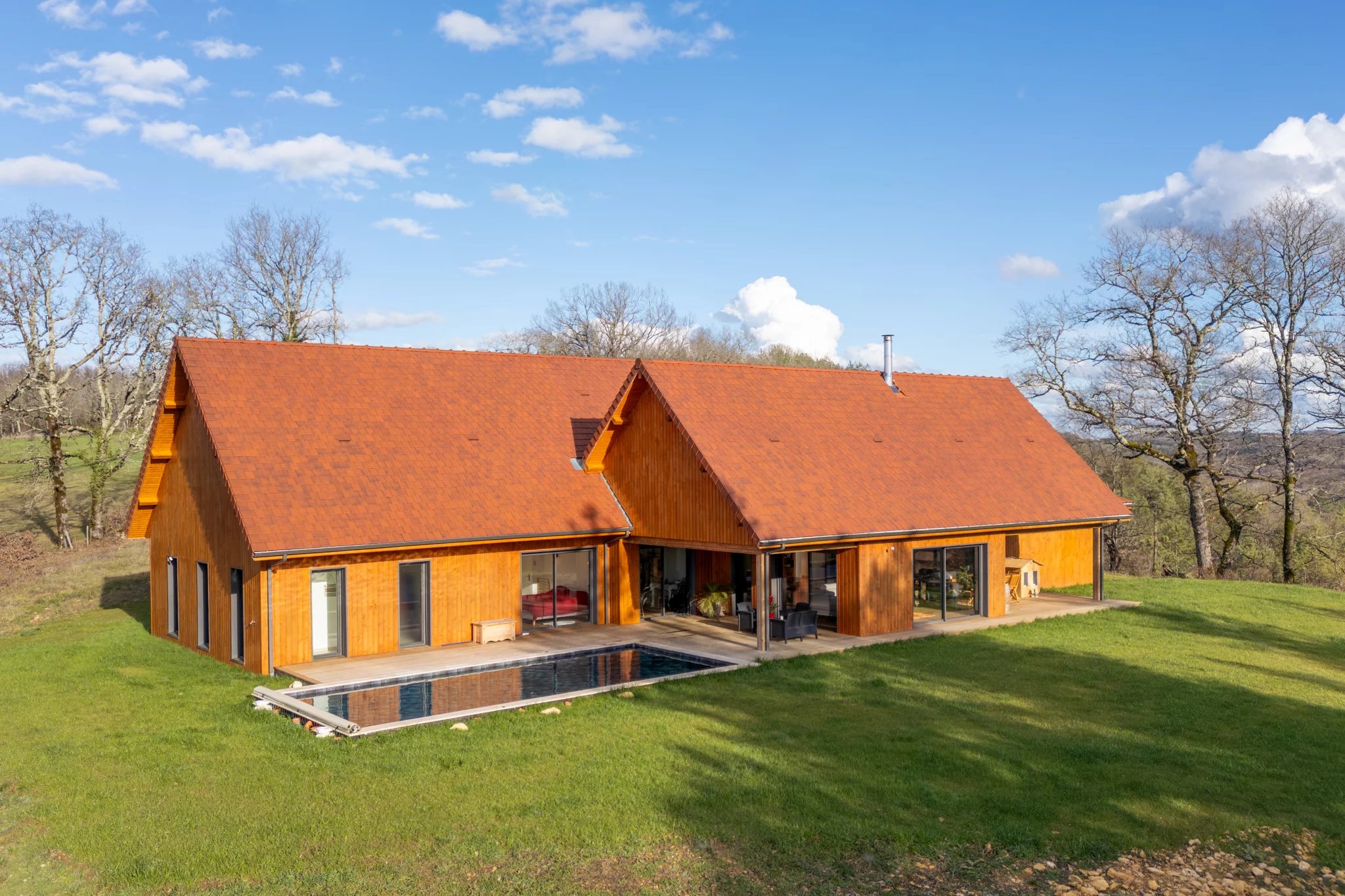 Spacious Contemporary Home with Panoramic Périgord Views, Aquitaine – France – BVI84460