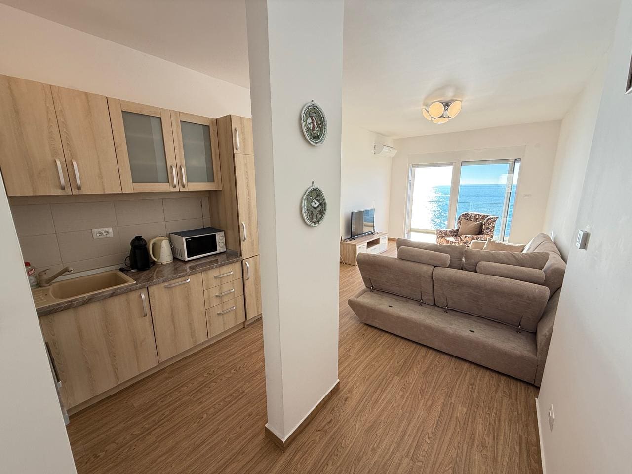 Apartment for Sale in Dobra Voda – First Sea Line – Legalized, Montenegro – MREALE136