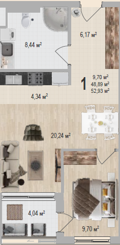 New Apartments for Sale in Bečići — Anatolia Seaside, from €171,600, Montenegro – MRENB-118