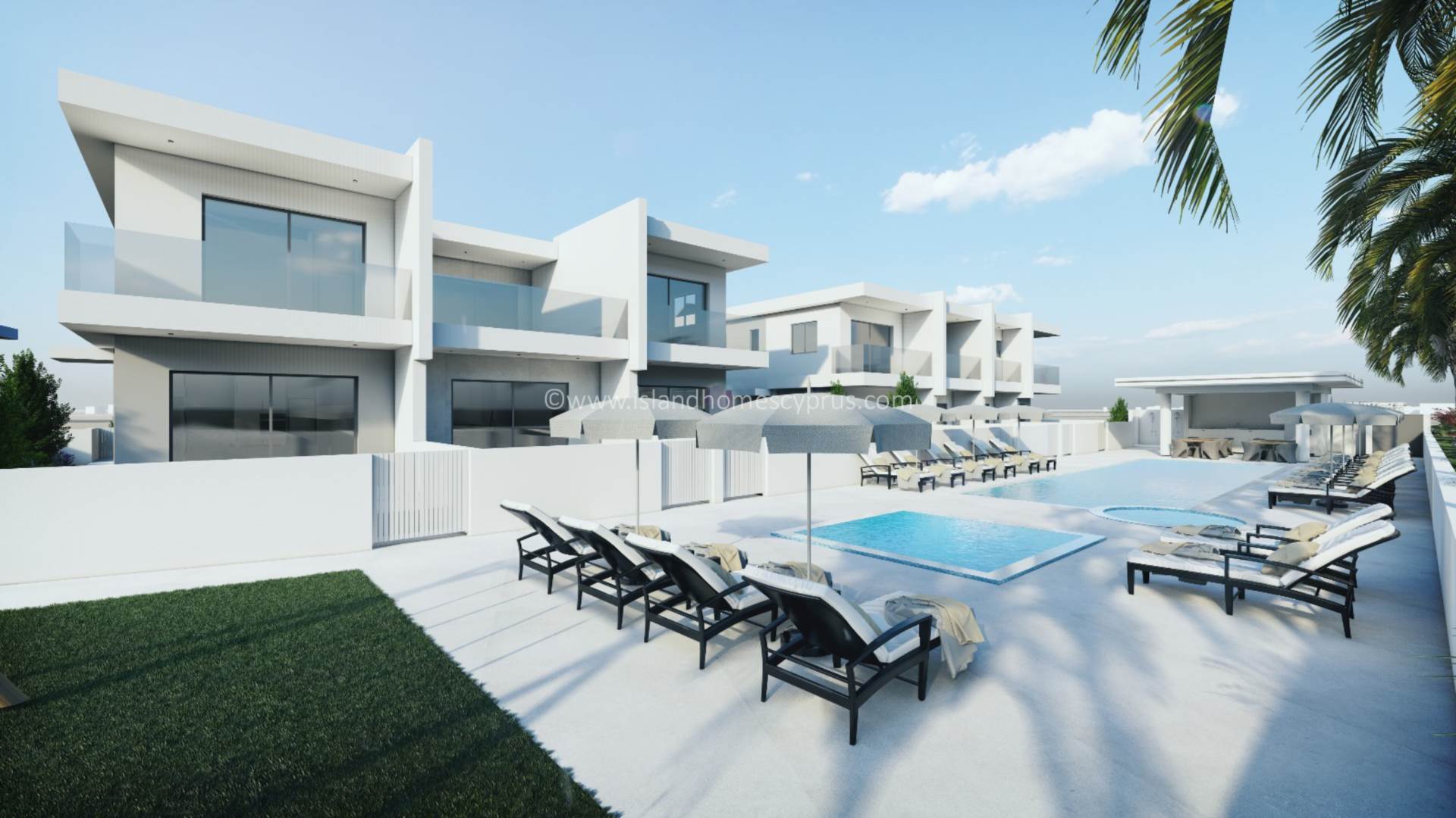 3 bedroom Town House in Kapparis, Famagusta, Cyprus – GlK105dp