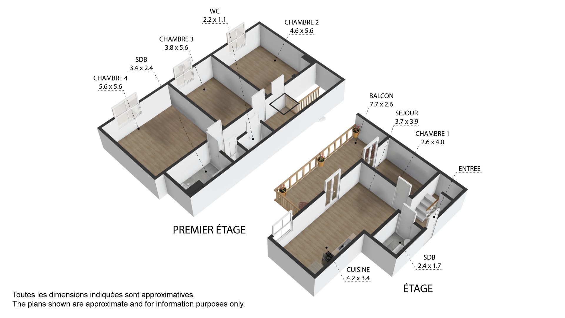 A Brand-new High-quality 4 Bedroom, 2 Bathroom Duplex Apartment With Parking And Cave. – APTCLOSFLORINE303