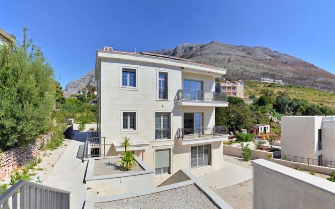 A 270 m2 seaside villa in Budva, nearing completion, is for sale.