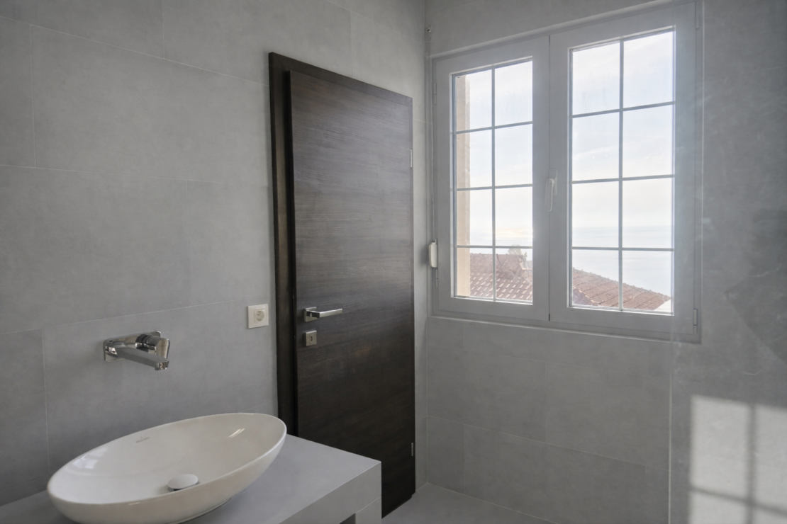 A 270 m2 seaside villa in Budva, nearing completion, is for sale.