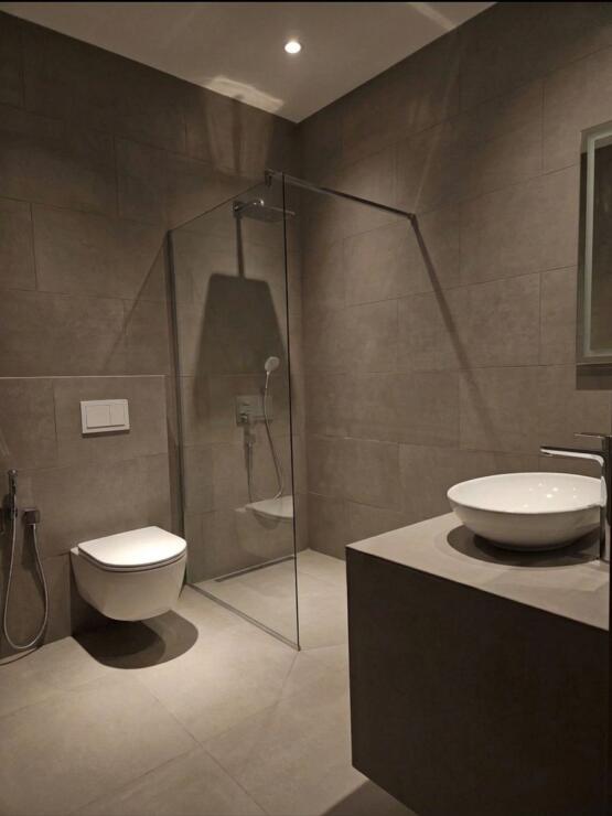 A 270 m2 seaside villa in Budva, nearing completion, is for sale.