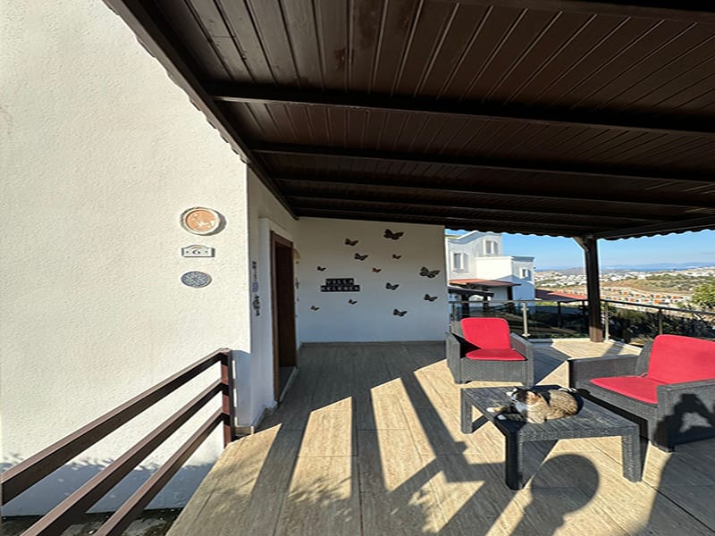 Charming semi-detached Villa with sea views in Gumusluk, Bodrum – TC1959