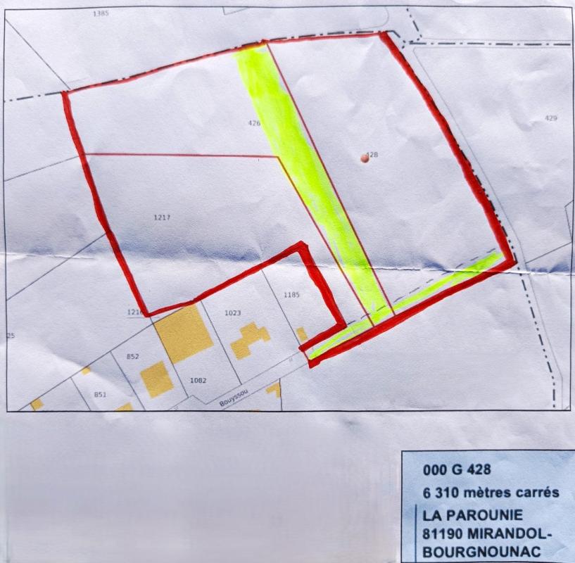 terrain in Mirandol Bourgnounac, Tarn, France