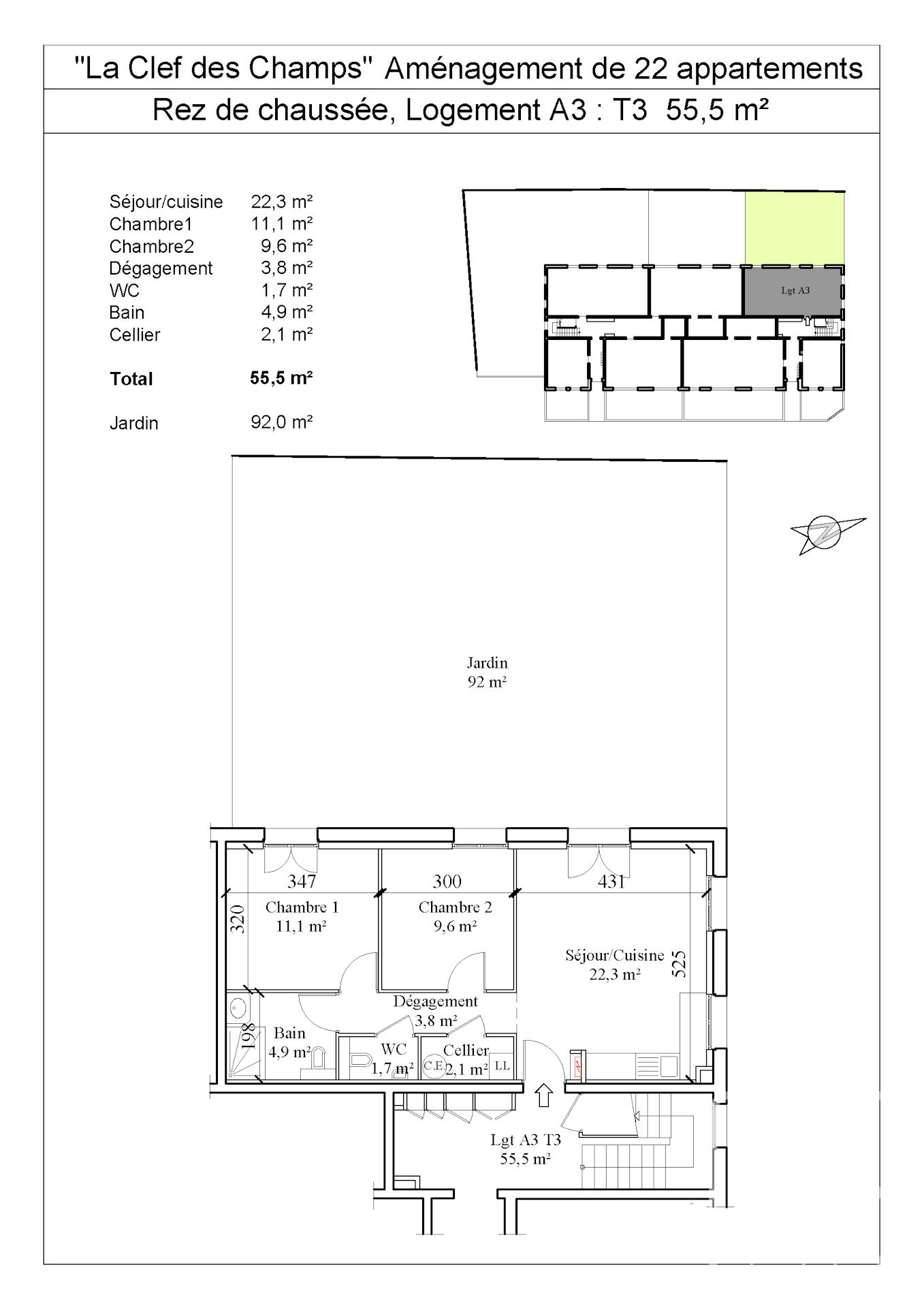 A 2 Bed Apartment In Shell Condition (60.70m2), Offering A Blank Canvas For Complete Fit-out. – CHAMPSA3