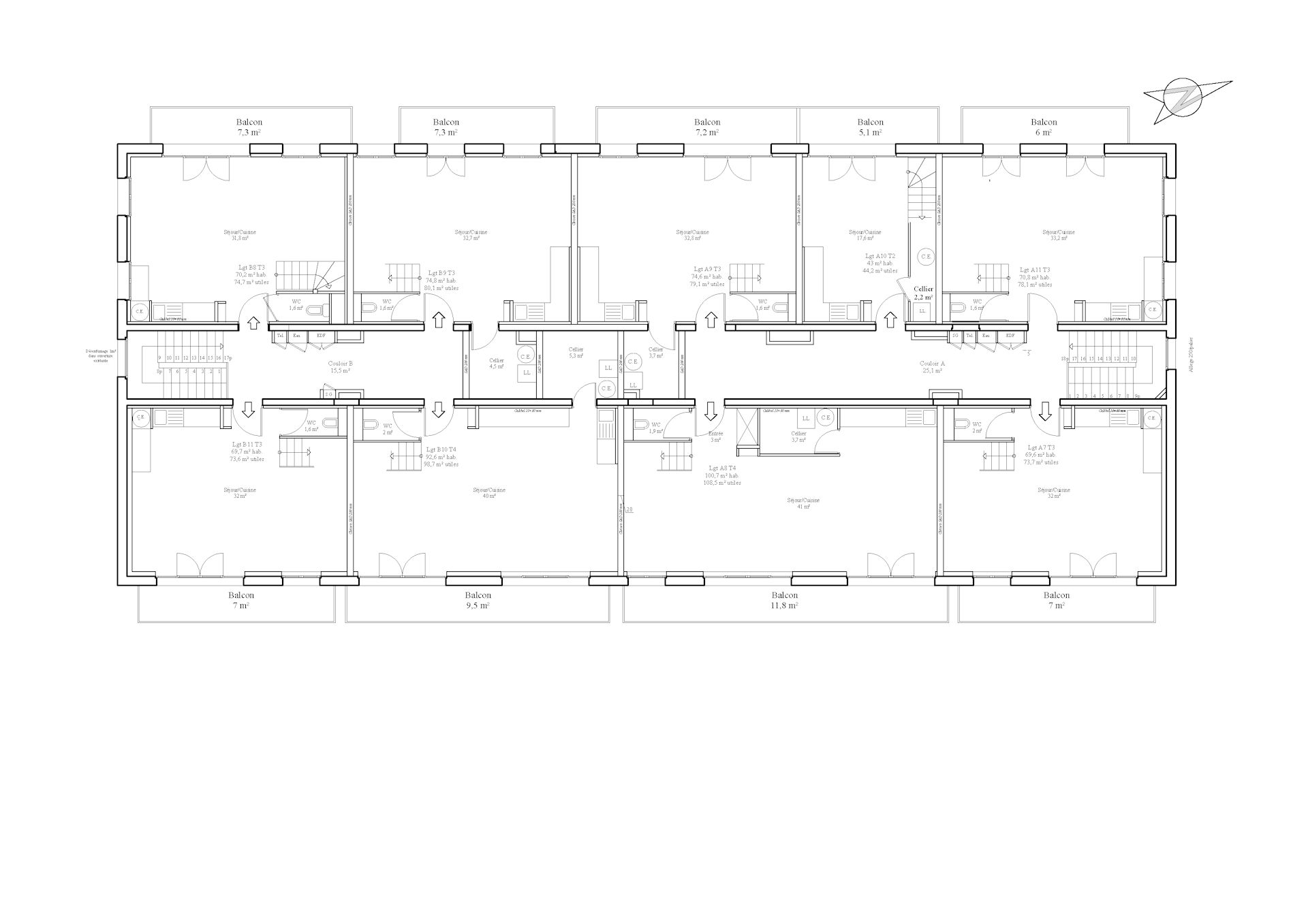 A 2 Bed Duplex Apartment In Shell Condition (82.30m2), Offering A Blank Canvas For Complete Fit-out. – CHAMPSA11