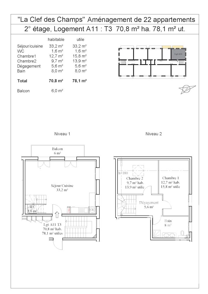 A 2 Bed Duplex Apartment In Shell Condition (82.30m2), Offering A Blank Canvas For Complete Fit-out. – CHAMPSA11
