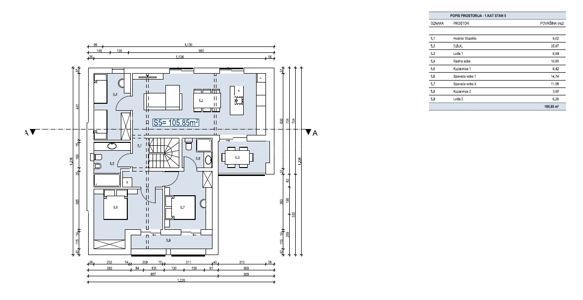 3 bedroom apartment in Malinska-Dubašnica, Croatia – 103649