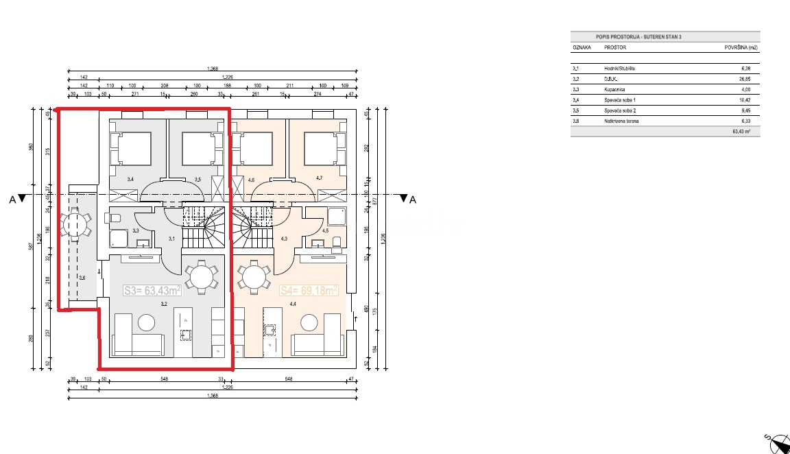 2 bedroom apartment in Malinska-Dubašnica, Croatia – 103646