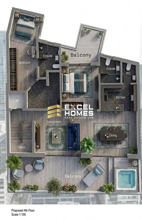 2 bedroom Penthouse in Fgura, Malta – 67990