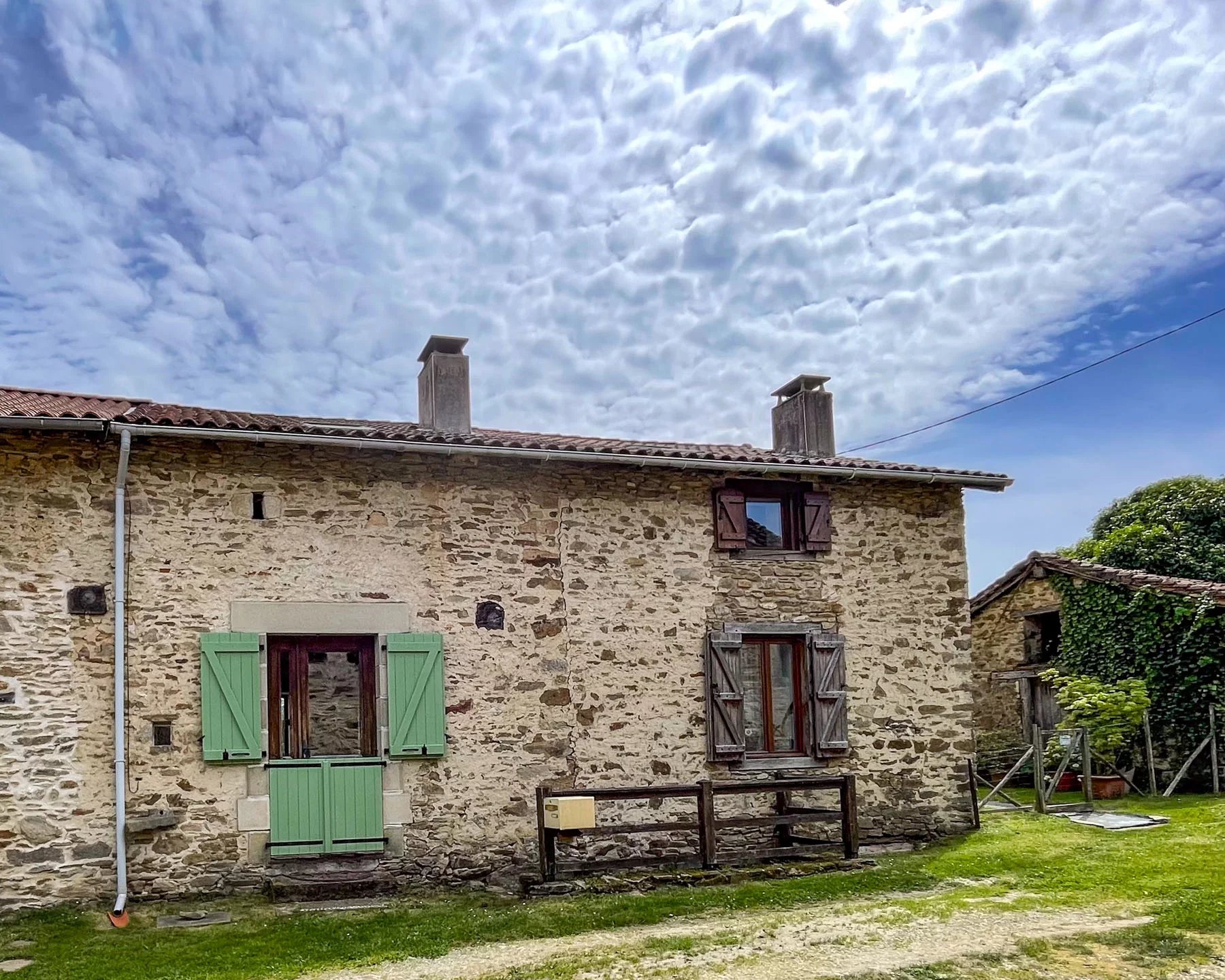Character-filled, renovated stone house with two large barns and a good sized enclosed garden, Limousin – France – BVI85365