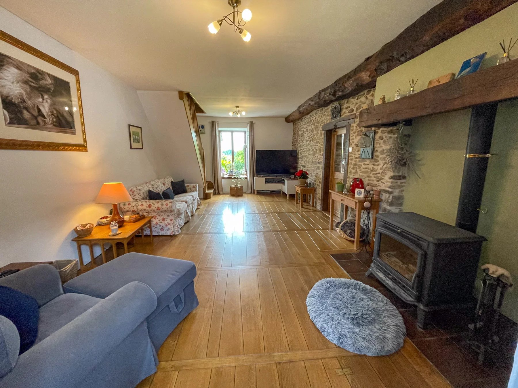 Character-filled, renovated stone house with two large barns and a good sized enclosed garden, Limousin – France – BVI85365