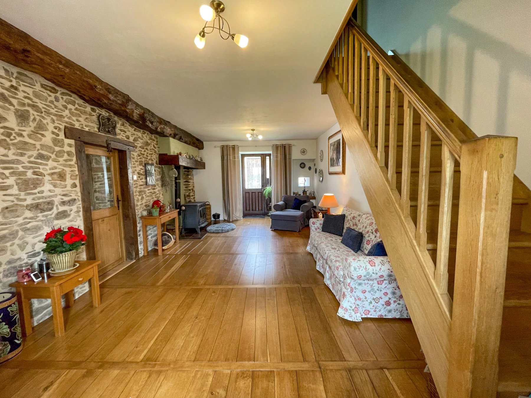 Character-filled, renovated stone house with two large barns and a good sized enclosed garden, Limousin – France – BVI85365