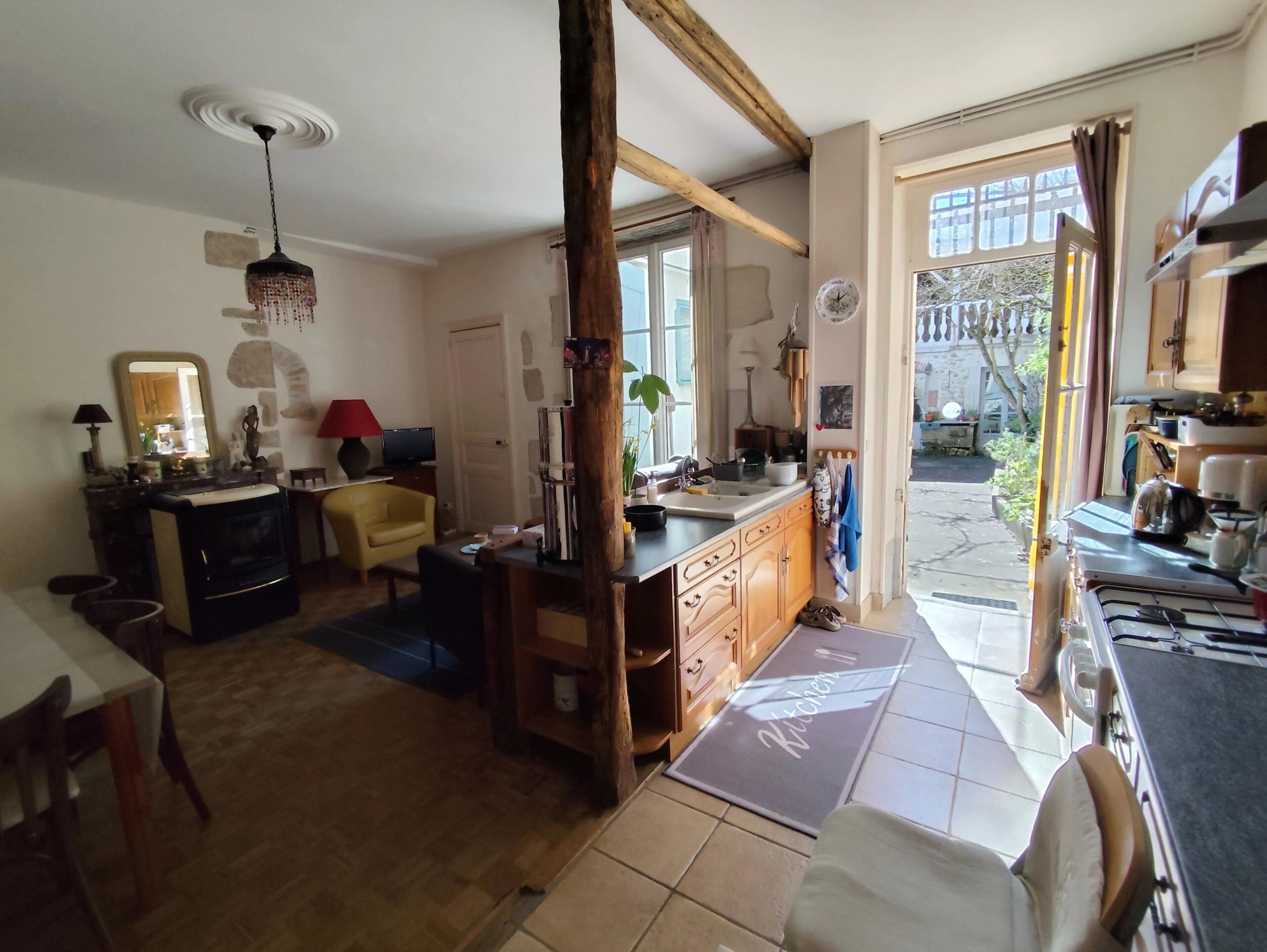 Beautiful Character 3-bed Townhouse in the Heart of Historic Civray, Poitou-Charentes – France – BVI85425