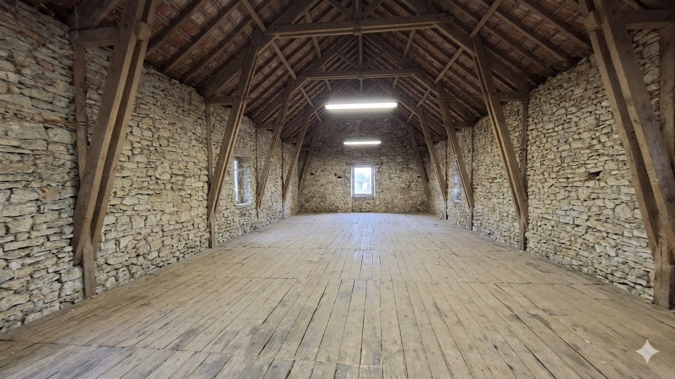 grange in Rueyres, Lot, France