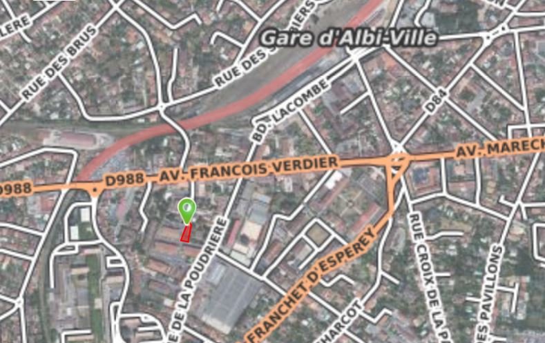 parking in Albi, Tarn, France