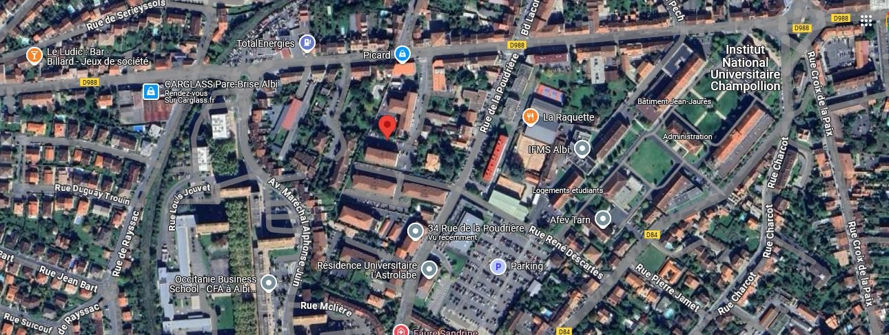 parking in Albi, Tarn, France