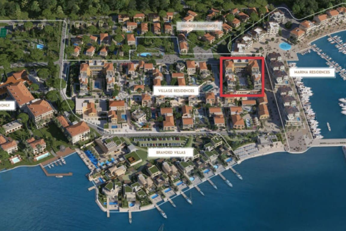 Apartment for Sale in Portonovi — 4th Floor, 87.7 m², Chenot Espace SPA & One&Only Access, Montenegro – MREMB-21