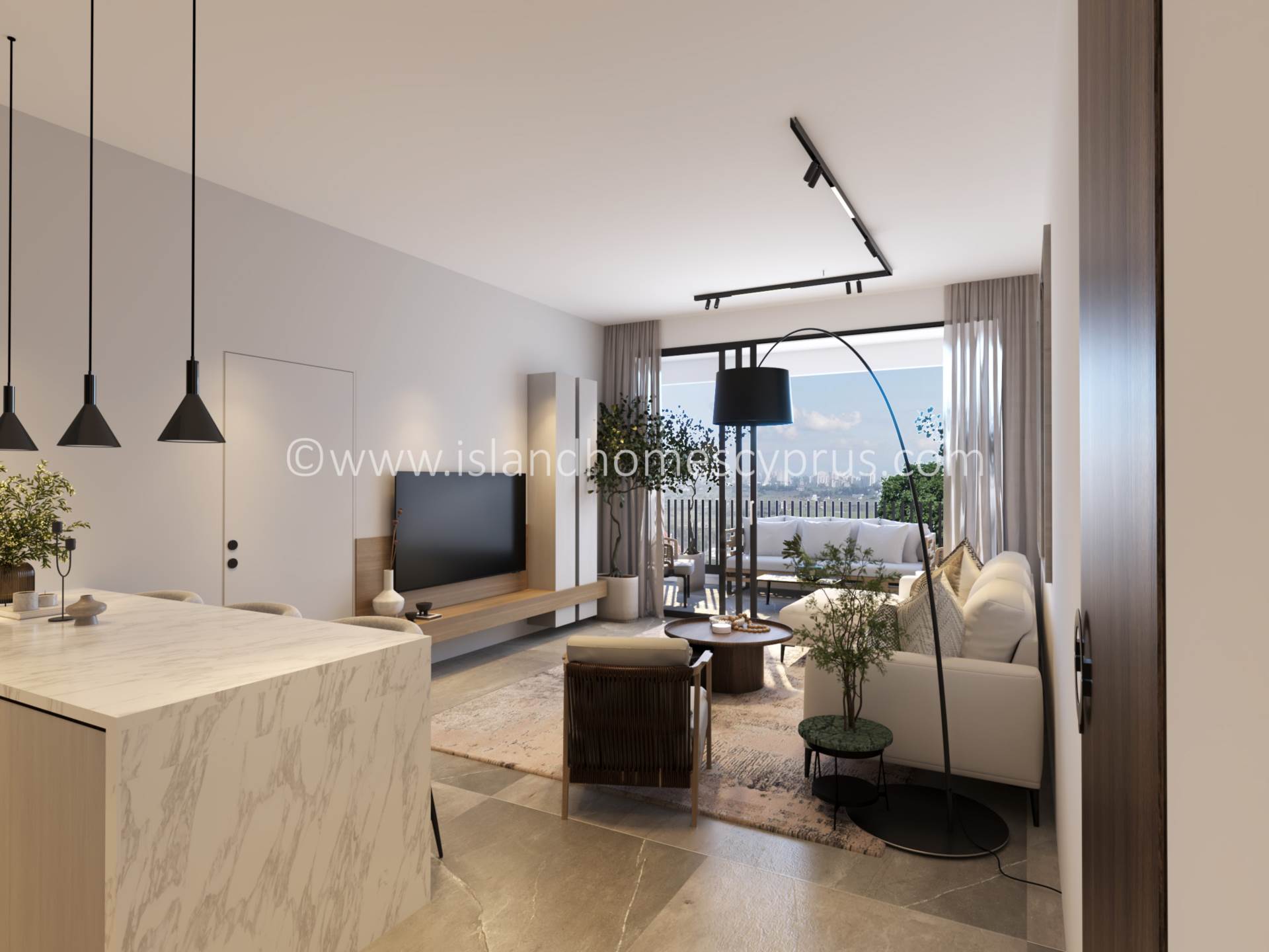 2 bedroom Apartment in Deryneia, Famagusta, Cyprus – RwD106