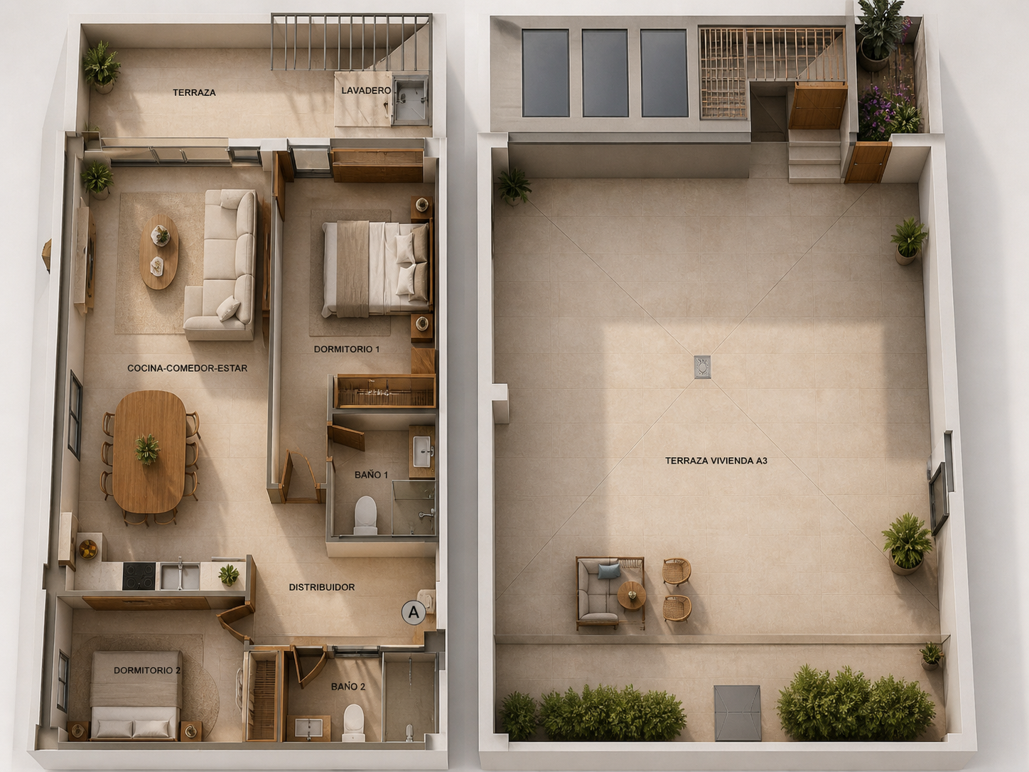 2 bedroom Penthouse in Sant Antoni De Portmany, Islas Baleares, Spain – 428-05441P