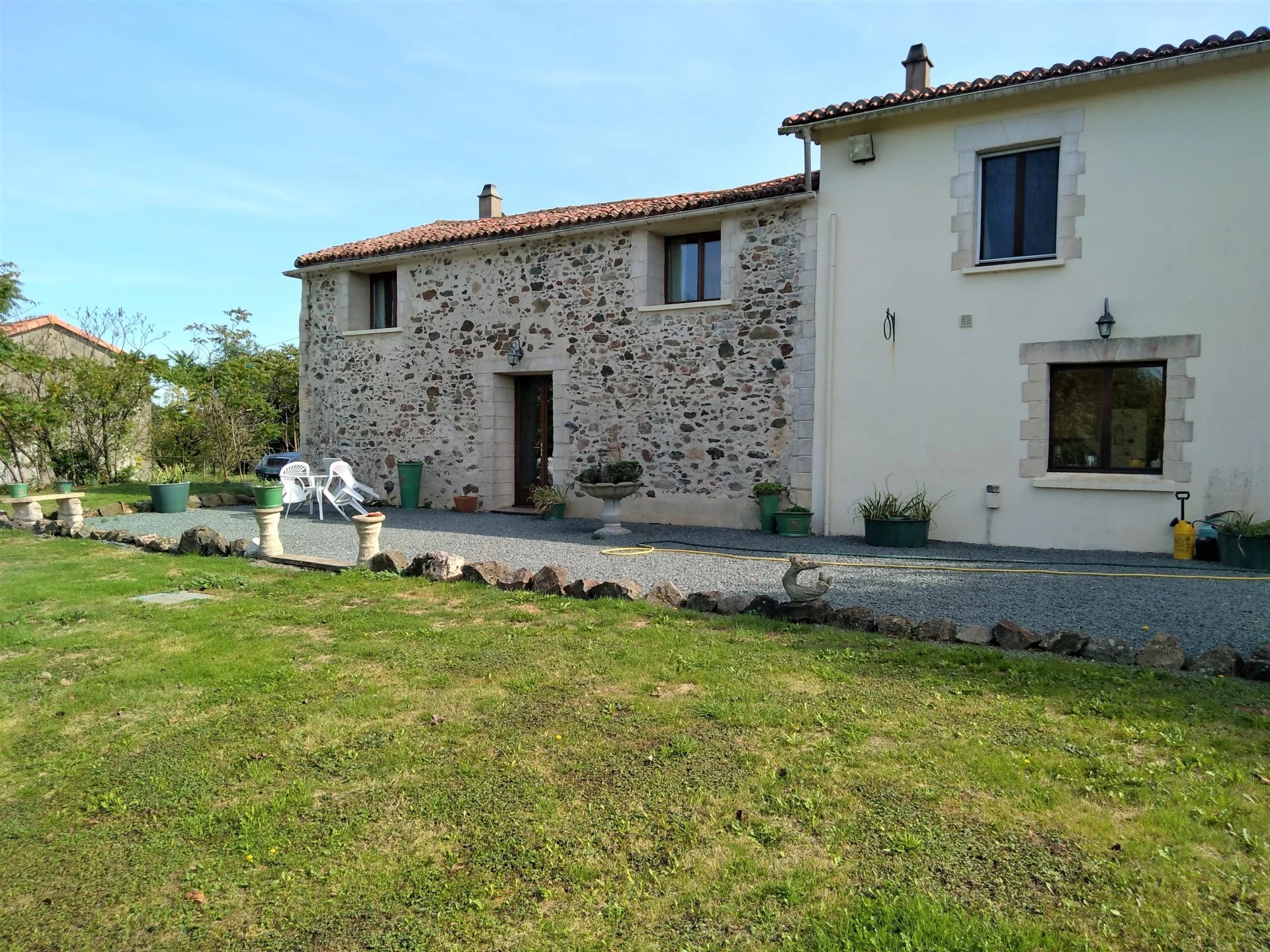 Detached Spacious 4-Bedroom Stone Home with Garden, Pool & Countryside Views, Poitou-Charentes – France – BVI71211