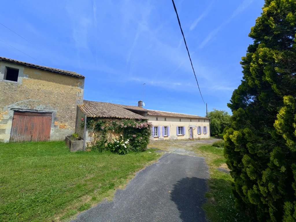 Lovely stone farmhouse with land and large barns, Poitou-Charentes – France – BVI85436
