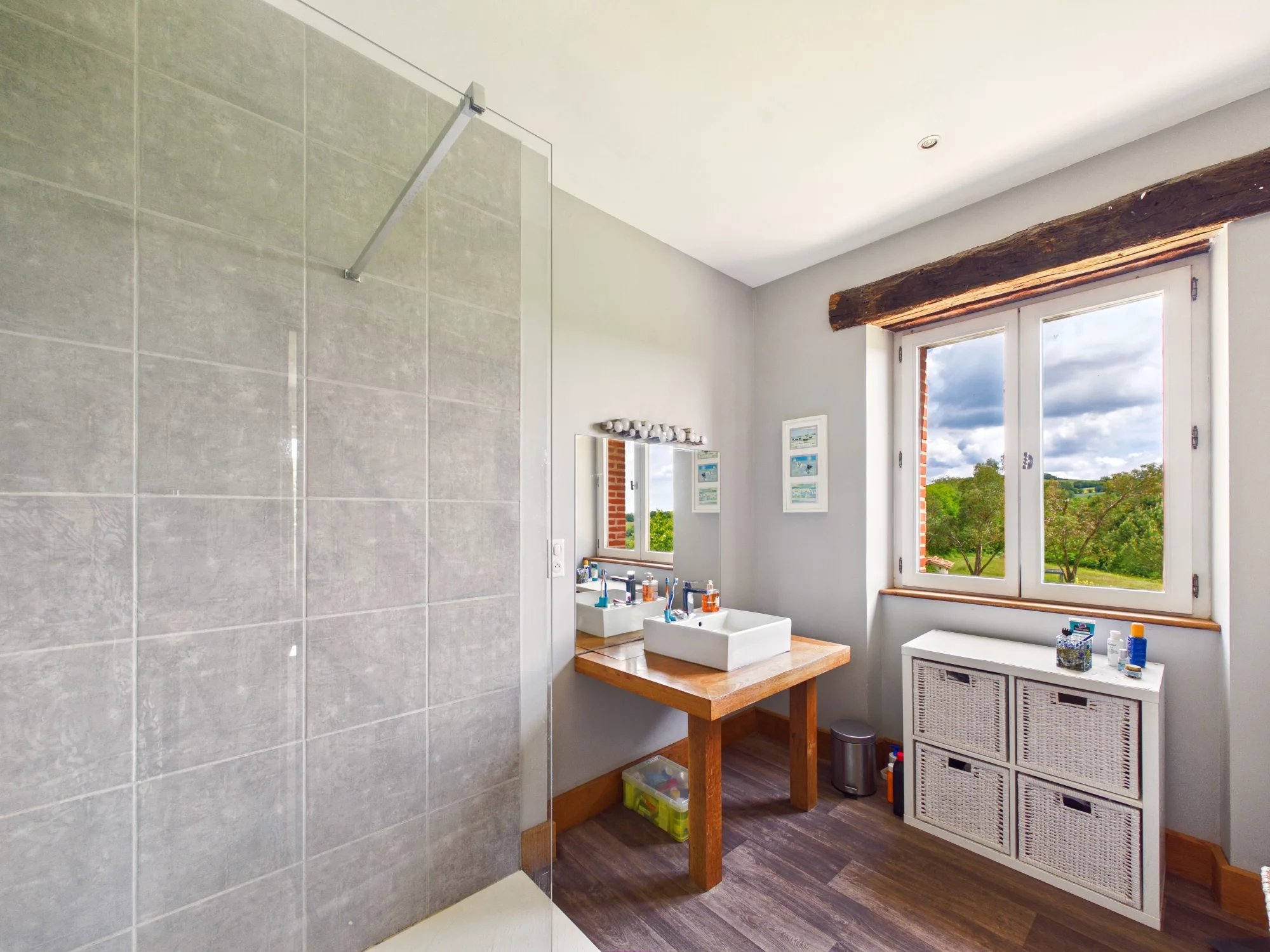 Stone 6 bedroomed, 5 bathroomed house in Mirandol-Bourgnounac with countryside views, pool and land, Midi-Pyrénées – France – BVI84803