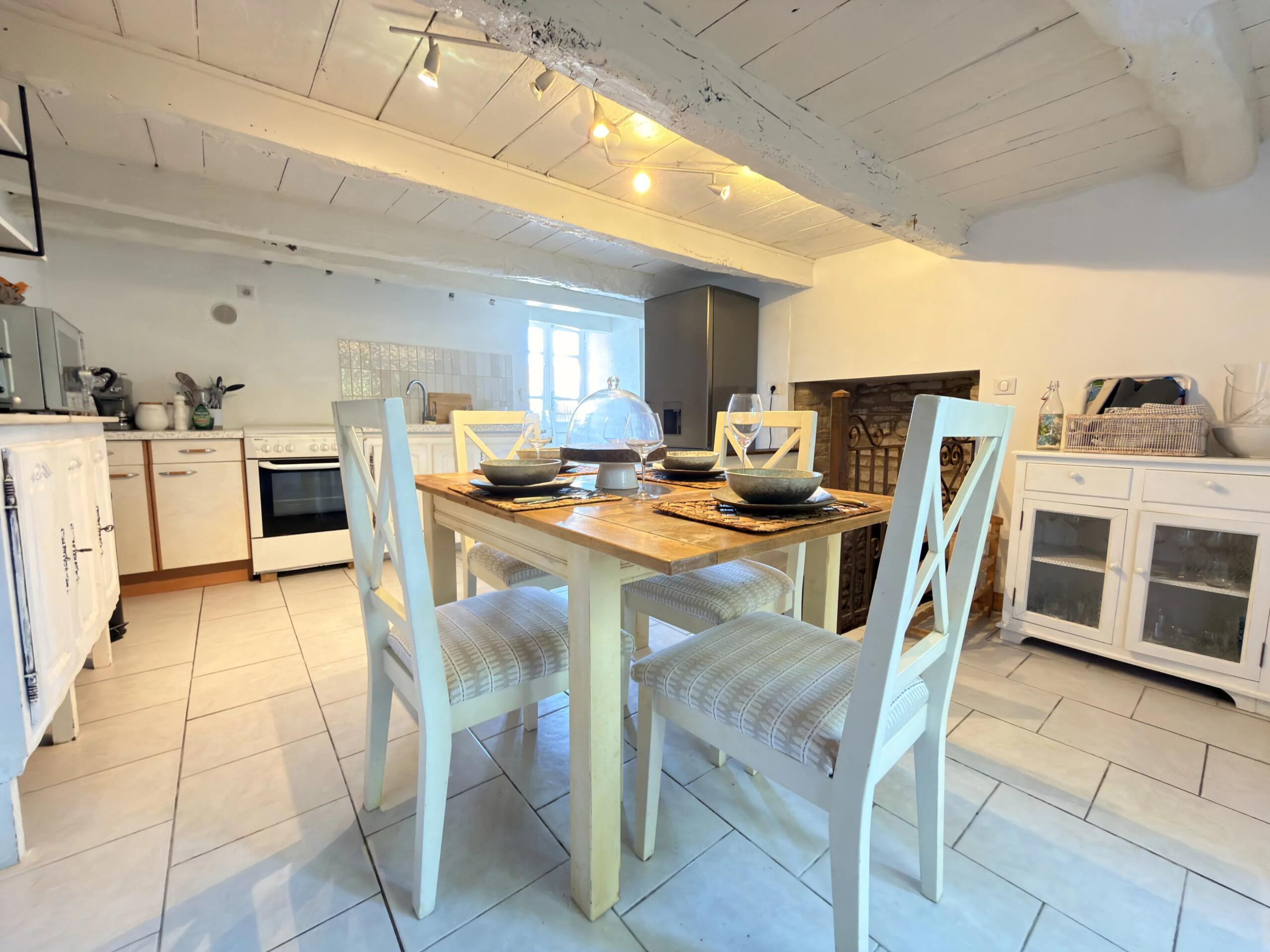 Charming Stone Village Property with Garden and above ground Pool, Poitou-Charentes – France – BVI85686