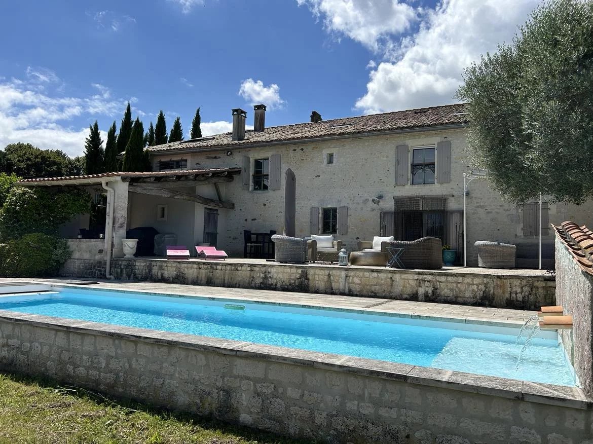 Spacious stone house on 3.8 hectares, with pool, Poitou-Charentes – France – BVI72288