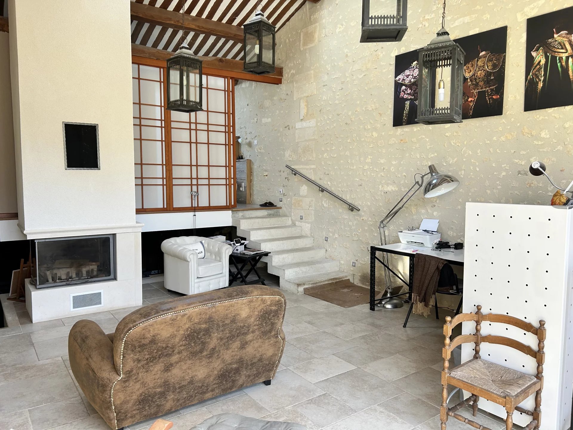 Spacious stone house on 3.8 hectares, with pool, Poitou-Charentes – France – BVI72288