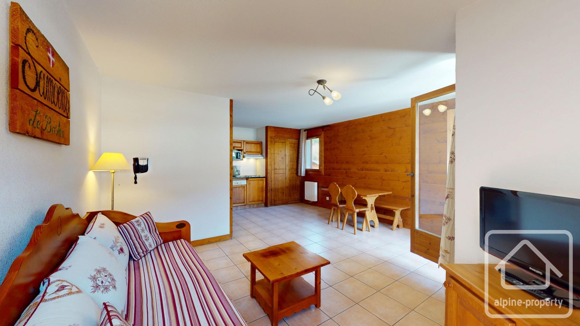 Fully Furnished 1-bed Apartment, 43.49m2, A Short Walk From Samoëns Centre. Ready To Use Straightaway. – PERTUET
