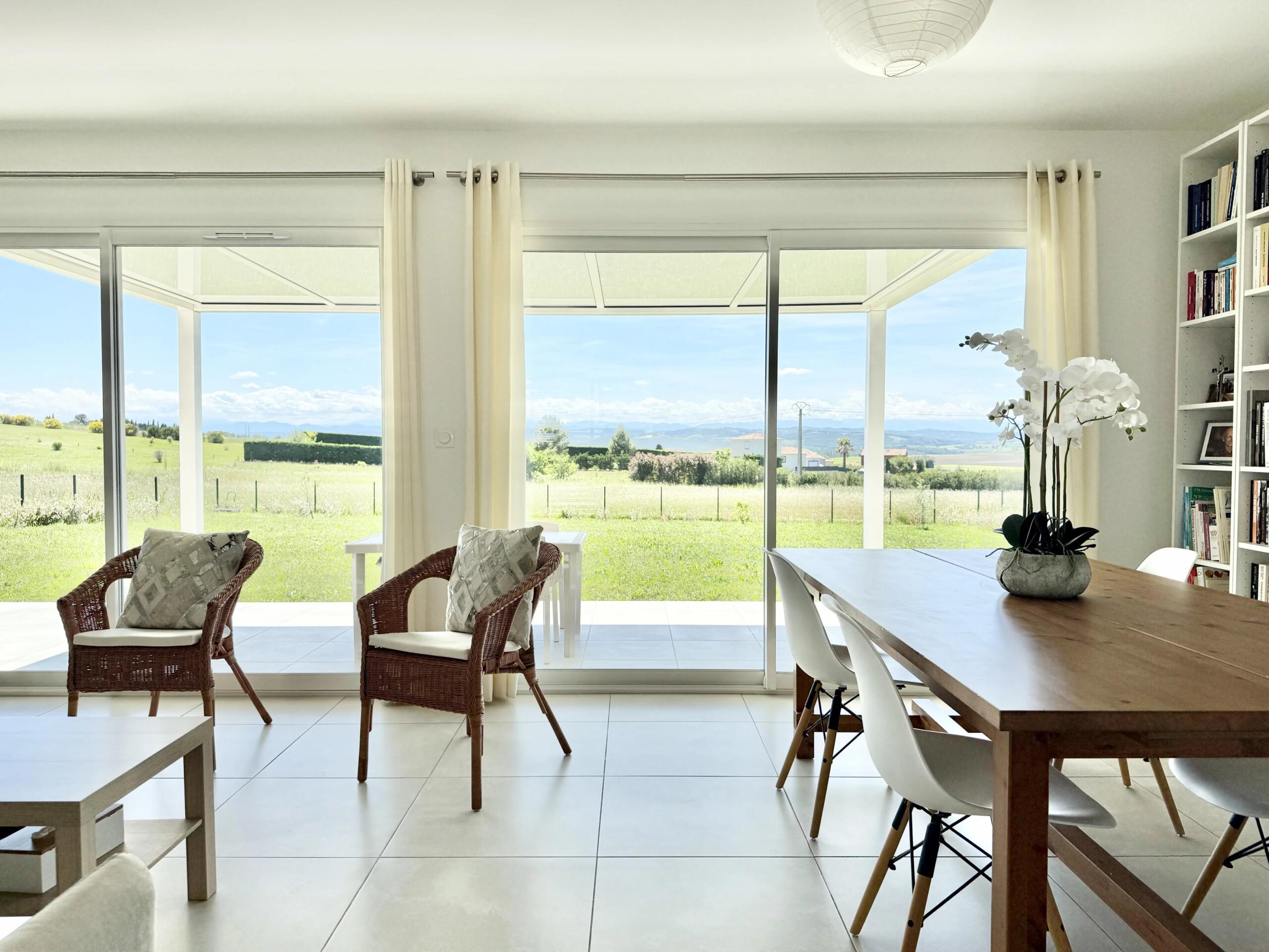 Contemporary Country Living with Panoramic Pyrenees Views, Languedoc-Roussillon – France – BVI85680