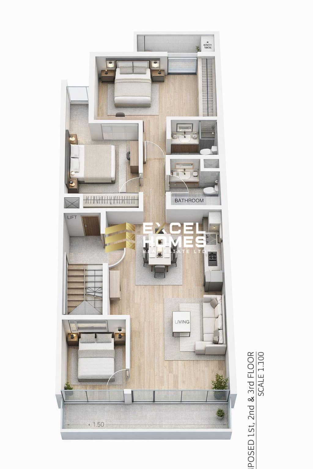 3 bedroom Apartment in Dingli, Malta – 68327