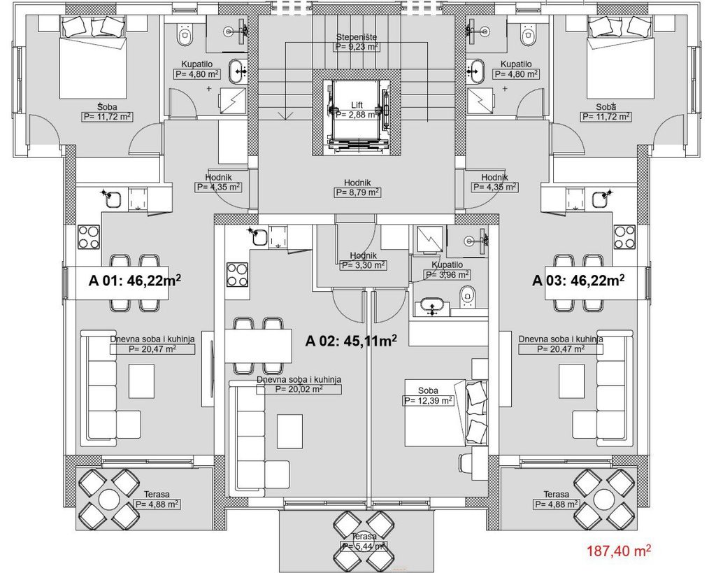 1 bedroom Apartments in Sveti Stefan, Budva Municipality, Montenegro – MREYU-2