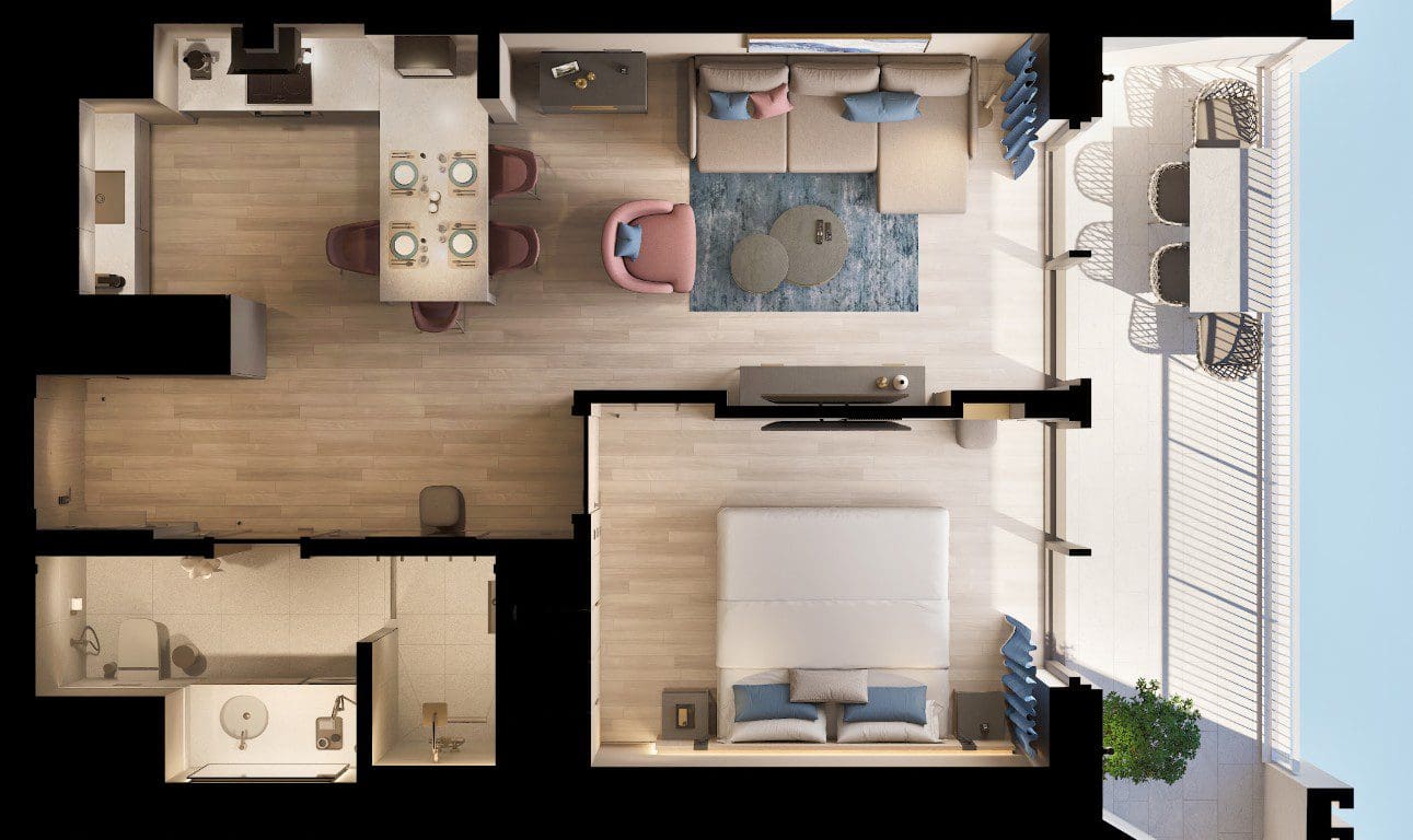 1 bedroom Apartments in Budva, Budva Municipality, Montenegro – MREME01