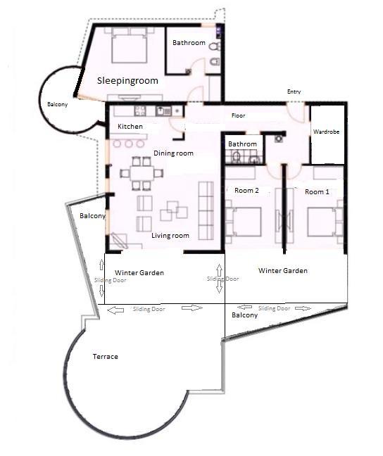 3 bedroom Apartments in Dobra Voda, Bar Municipality, Montenegro – MRETT-7