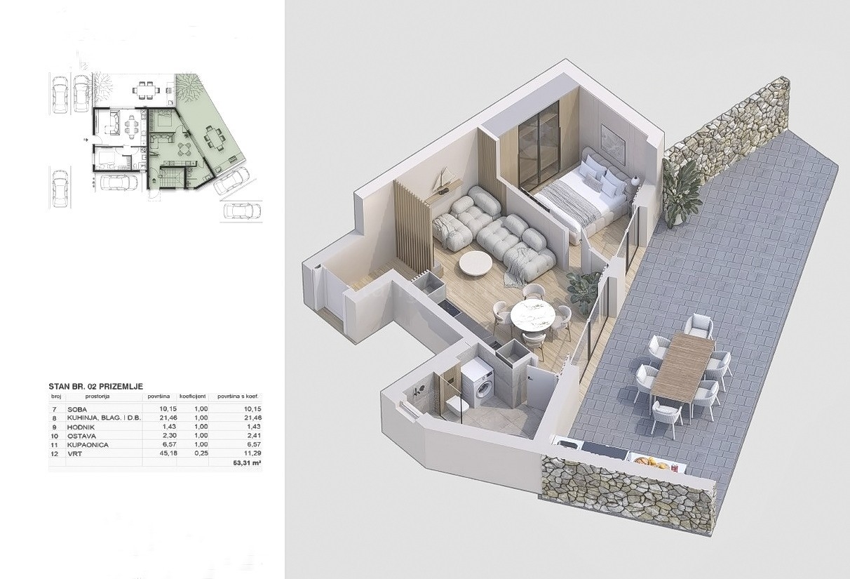 1 bedroom apartment in Omišalj, Croatia – 103670