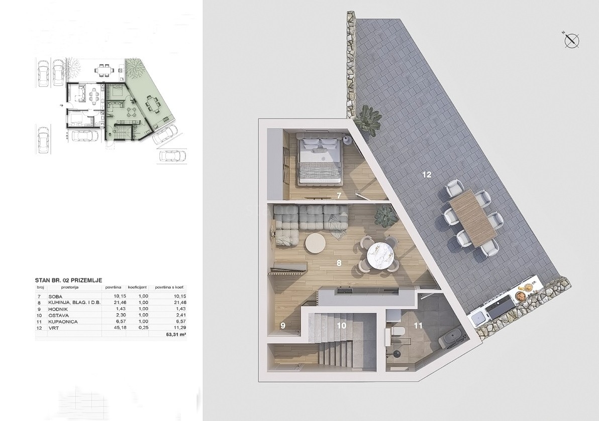 1 bedroom apartment in Omišalj, Croatia – 103670