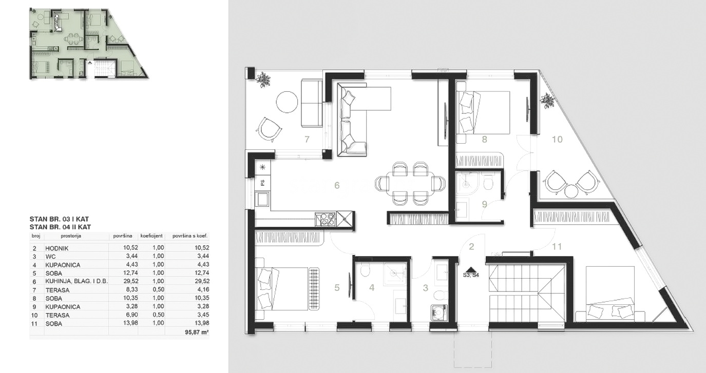 3 bedroom apartment in Omišalj, Croatia – 103668