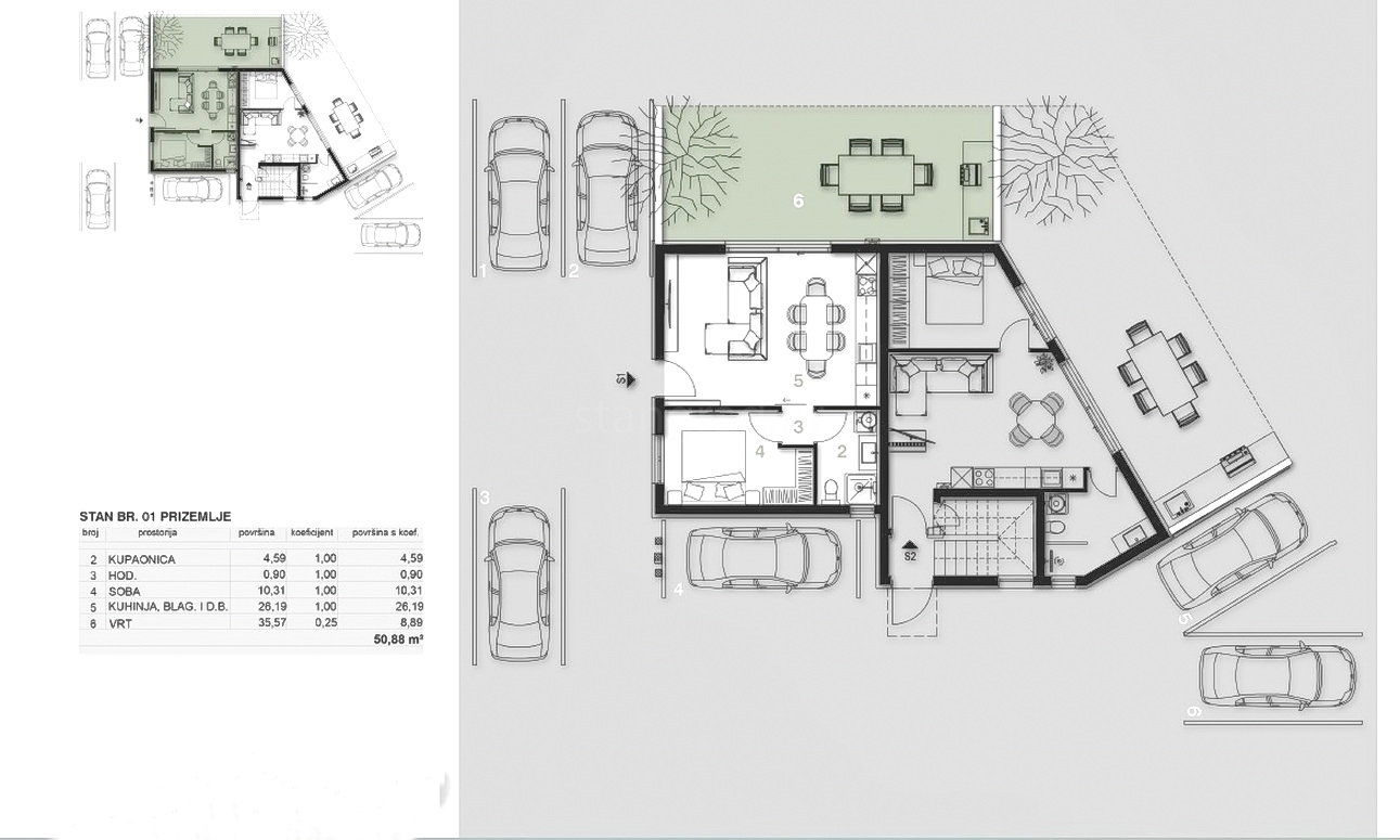 1 bedroom apartment in Omišalj, Croatia – 103667