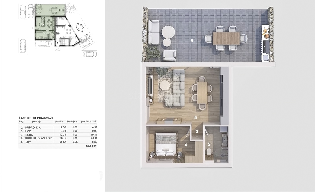 1 bedroom apartment in Omišalj, Croatia – 103667