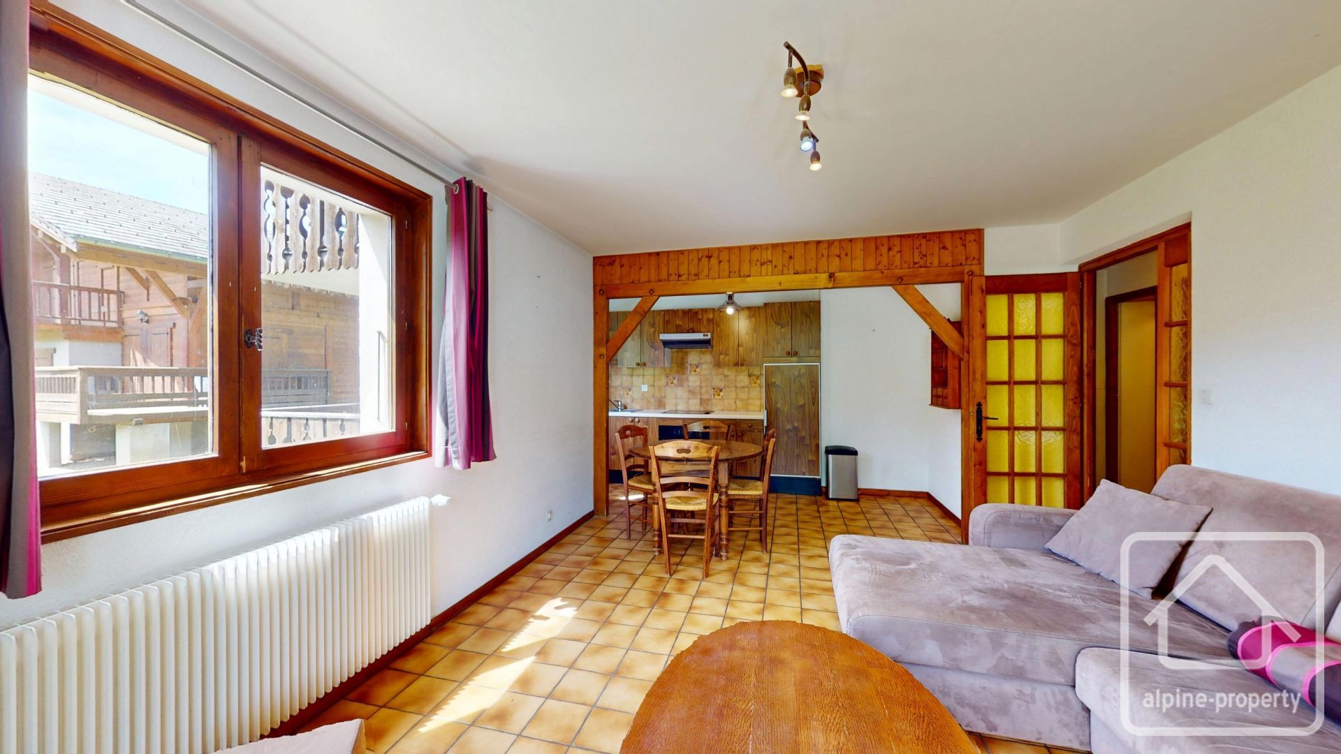 A Delightful 41m² 1 Bedroom Ground-floor Apartment In Samoëns, Steps From The Ski Bus, Featuring A Terrace, Cellar, And Shared Parking. – MELEZESAM