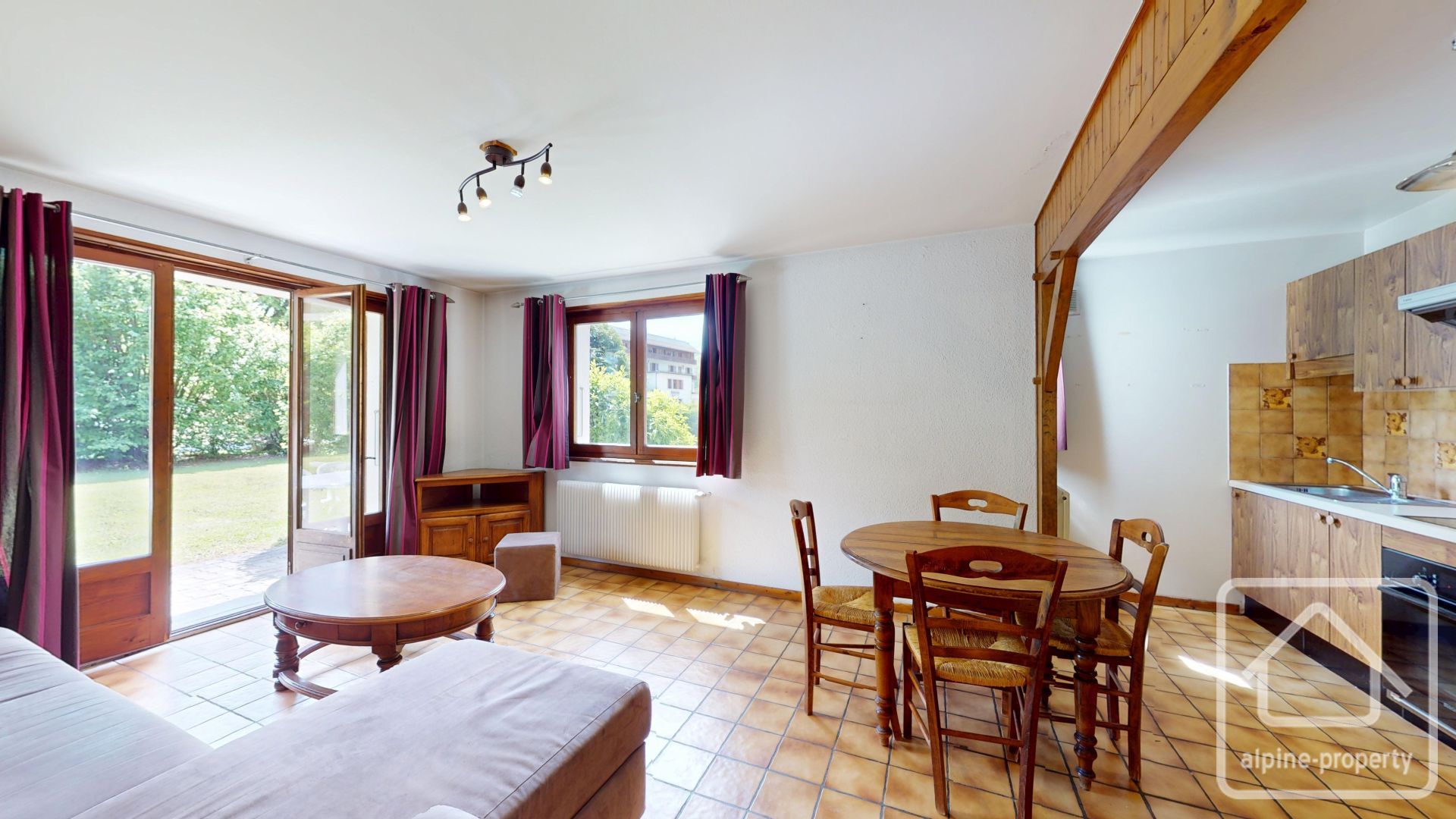 A Delightful 41m² 1 Bedroom Ground-floor Apartment In Samoëns, Steps From The Ski Bus, Featuring A Terrace, Cellar, And Shared Parking. – MELEZESAM