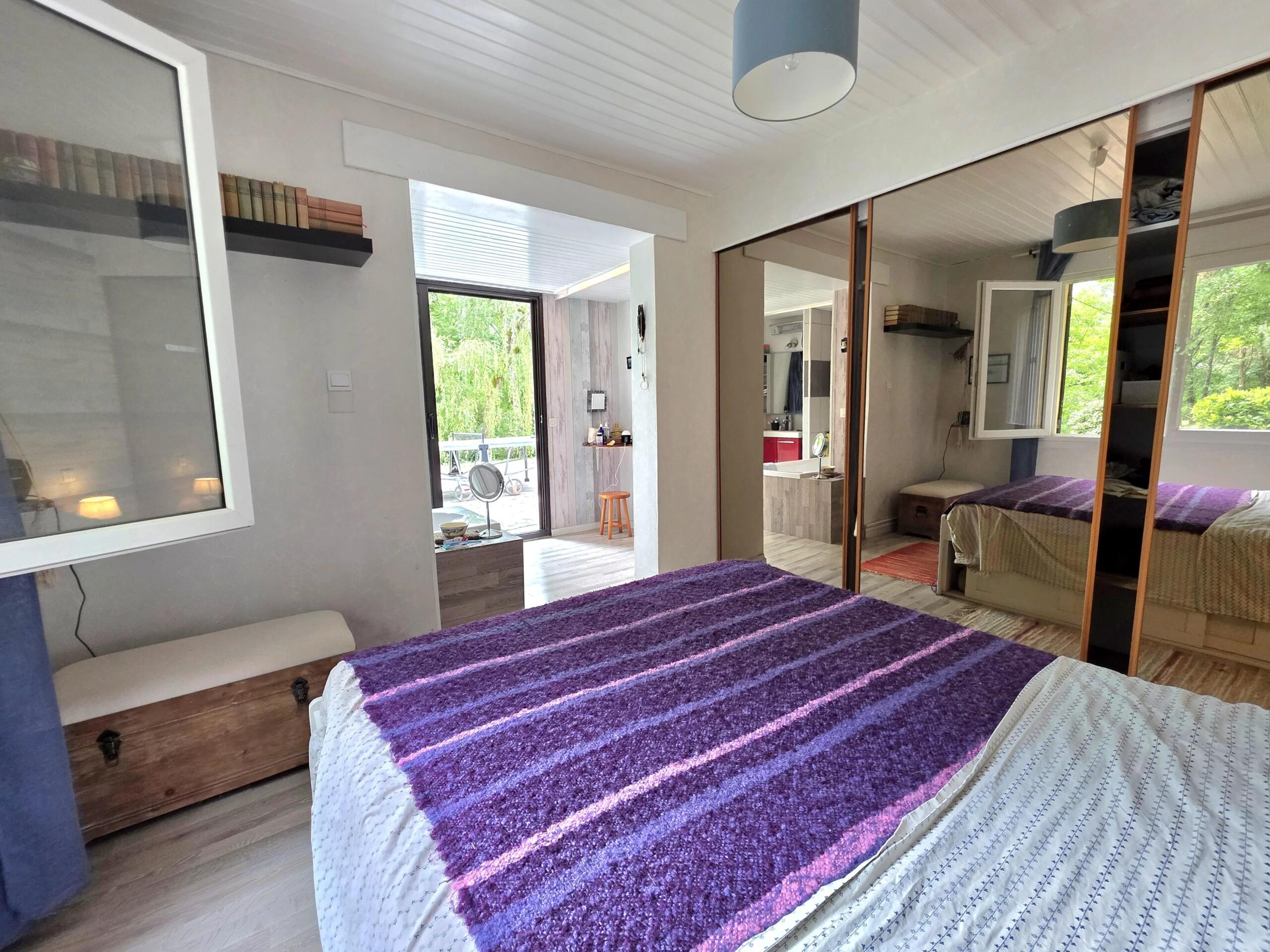 Charming riverside bungalow with swimming pool close to EYMET!, Aquitaine – France – BVI81743