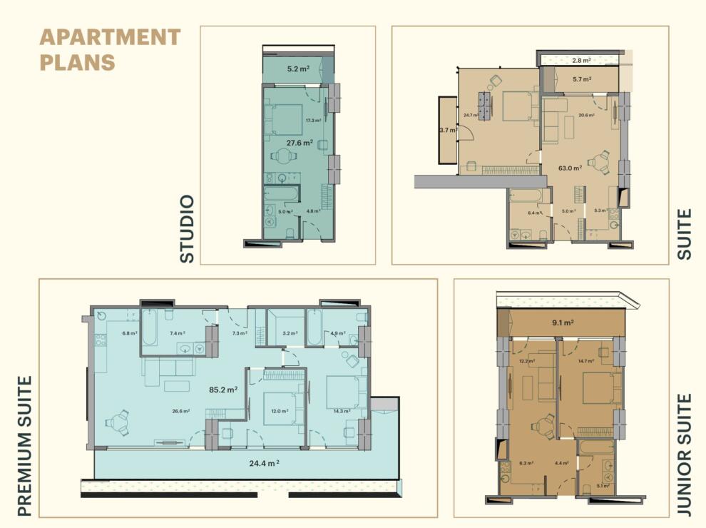 Stunning Apartments ideal for Investment for Sale in Batumi, Georgia